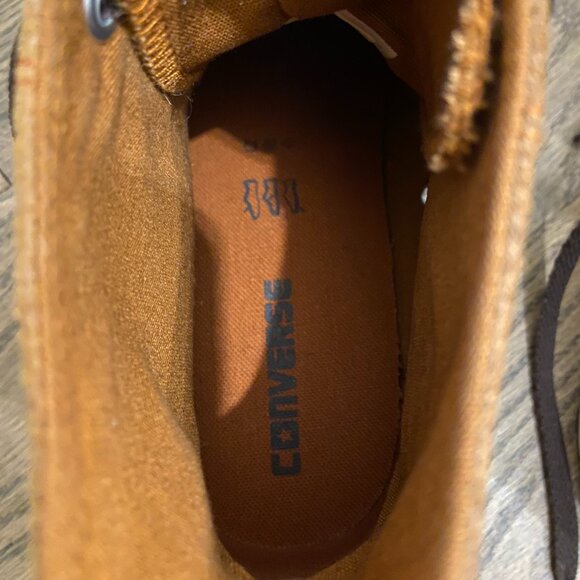 Converse Chuck Taylor Hi Top Sneakers - Brown Leather - Unisex - EUC - Picture 7 of 9